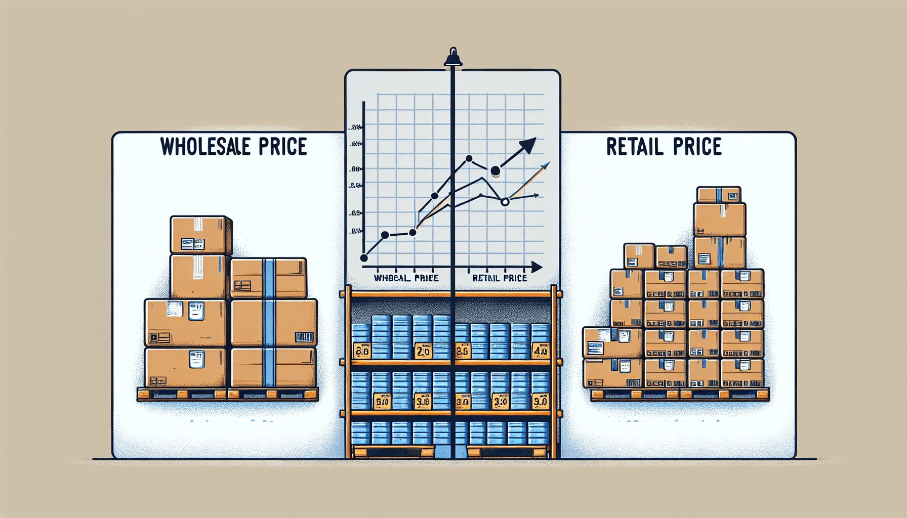 Average retail and wholesale prices and correlations