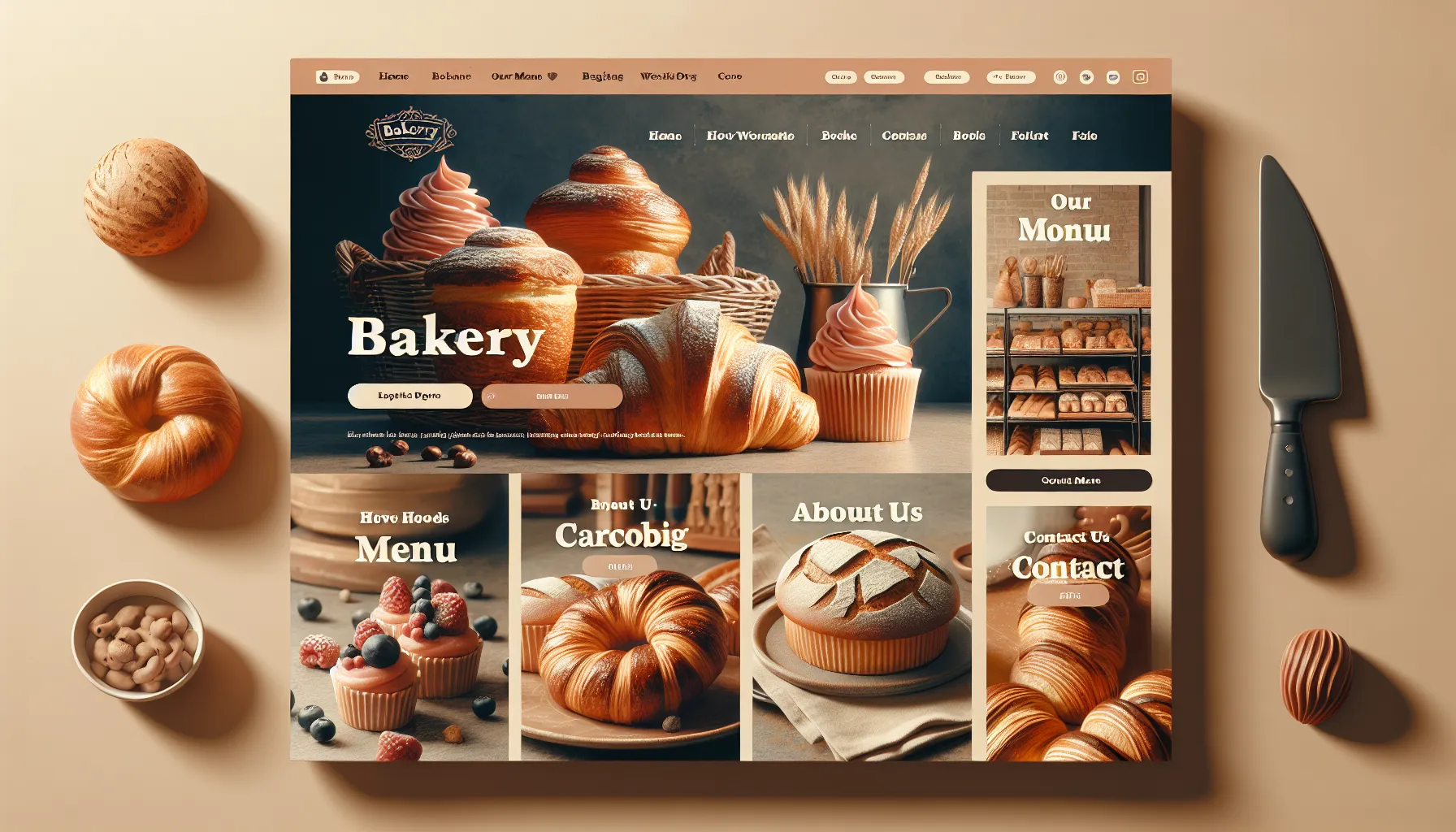 How to create your bakery website