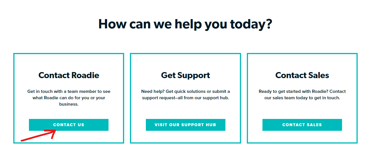 How to Contact Roadie Support By email, phone, and chat